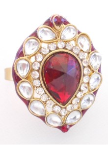 Kundan Finger Ring